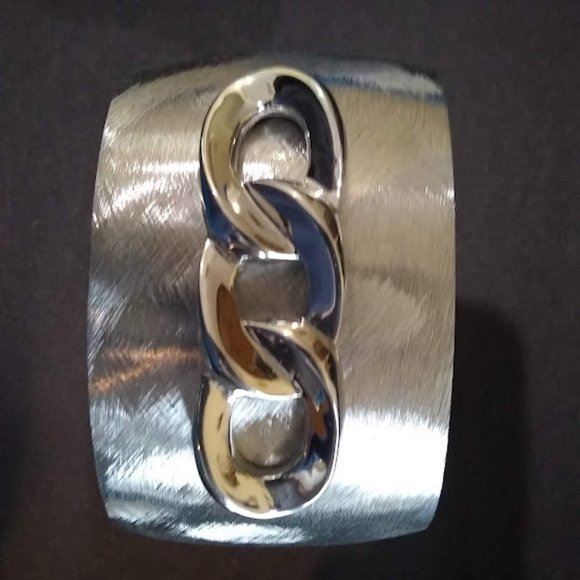 Stainless Steel Chain cuff bracelet - Picture 1 of 5